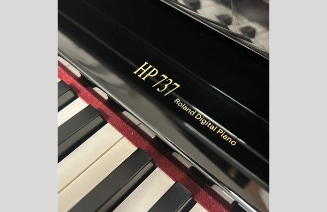 Roland HP737 Polished Ebony Digital Grand Piano, Used - Complete Package (SN:ZOGO174) - Image 9